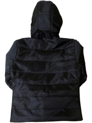Hooded Jacket Black Puffer